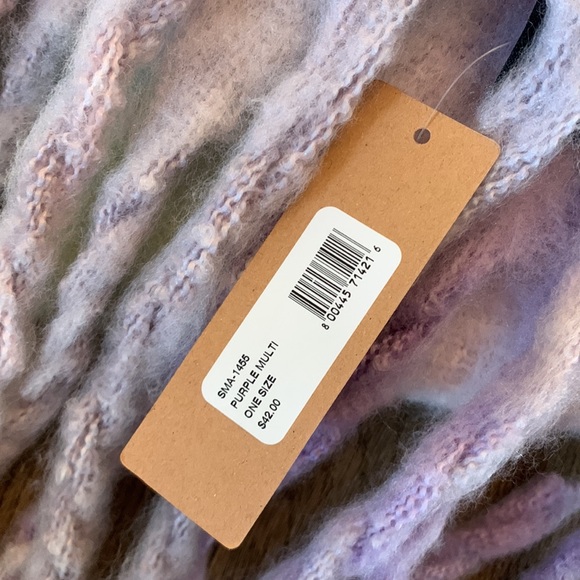 NWT Steve Madden 100% Polyester Womens OS Pastel Winter Cold Weather Scarf - Picture 4 of 7